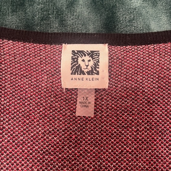 Anne Klein Long Plaid Cardigan Coat Jacket - Picture 9 of 12